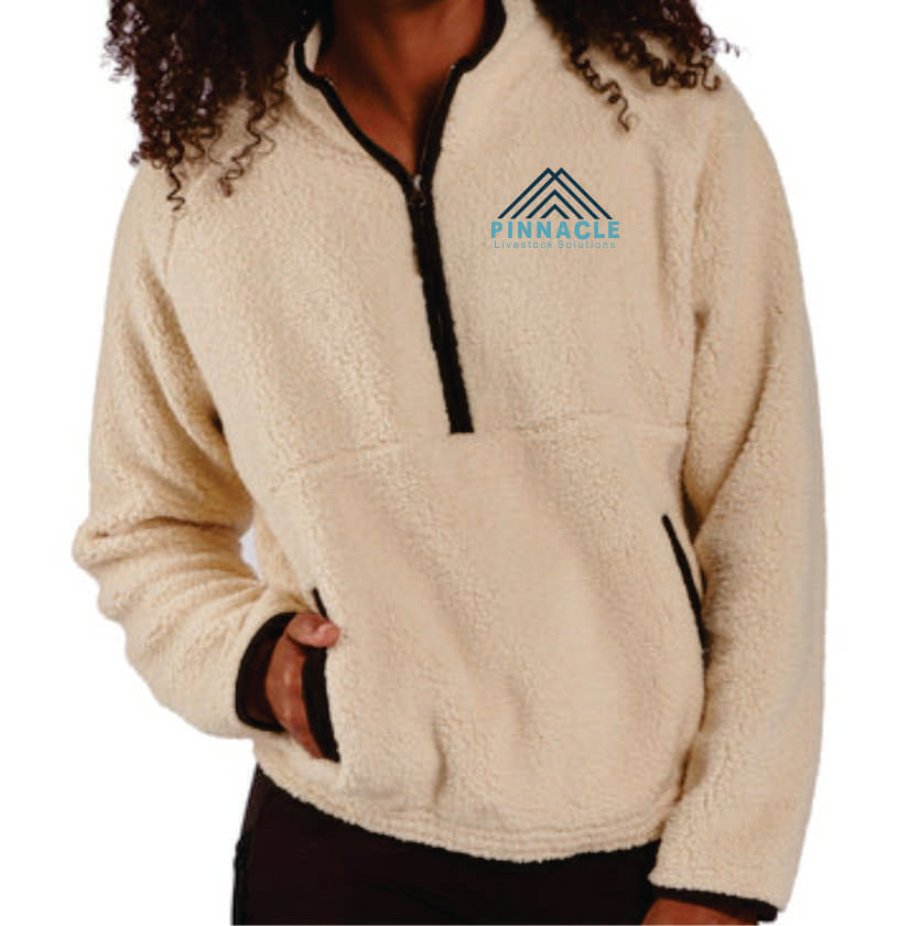 Pinnacle - Ladies' Everest Pile Fleece Half-Zip Pullover with Embroidered Left Chest