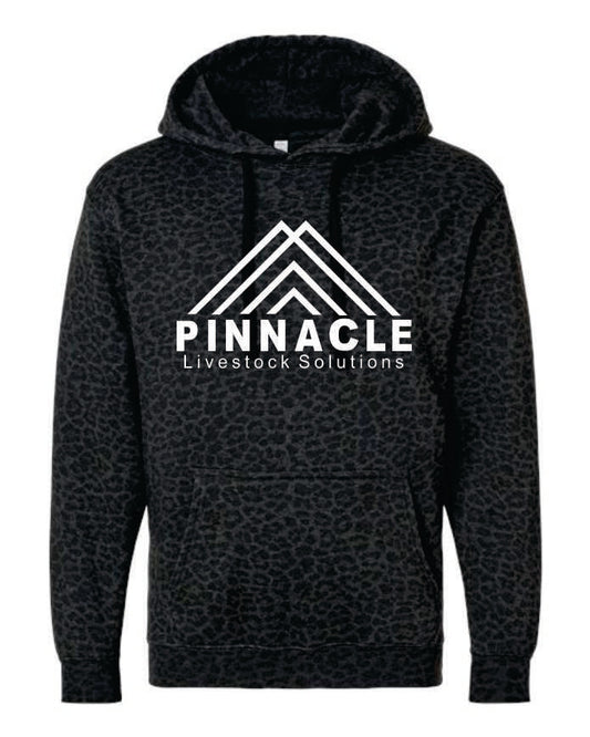 Pinnacle - Elevated Fleece Basic Black Leopard Hoodie