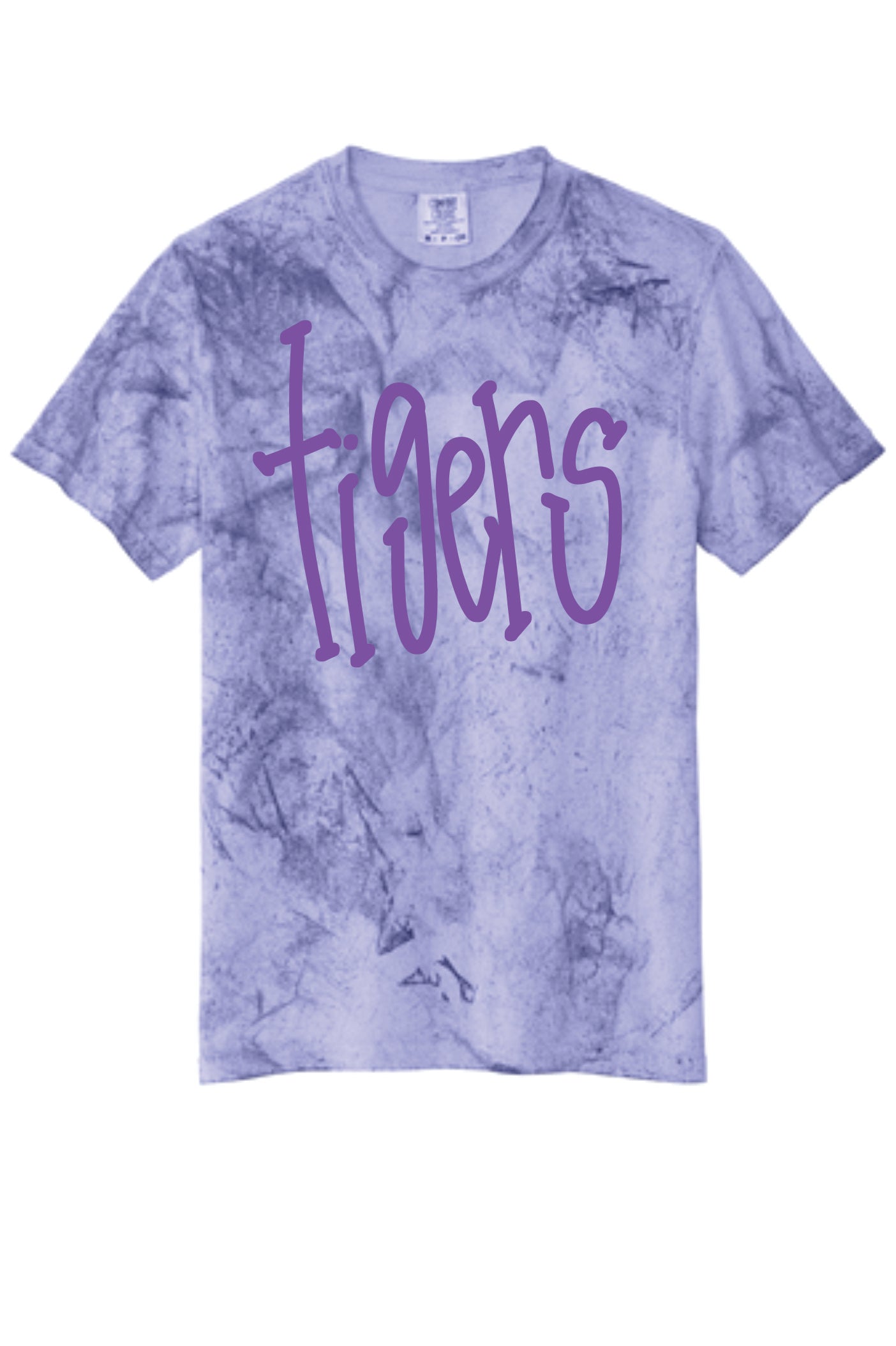 Comfort Colors Tie Dye Tigers Tee (2 design options)