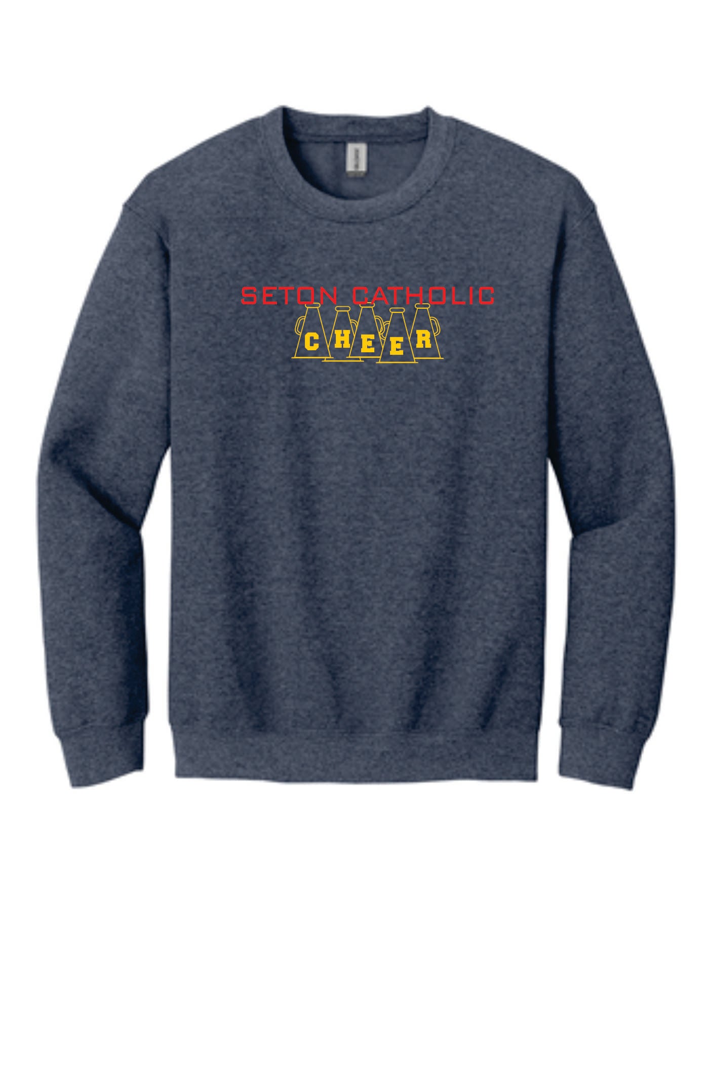 Seton Cheer Navy Crew Sweatshirt