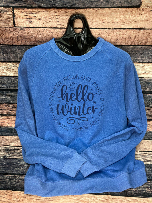 Hello Winter Crew Sweatshirt